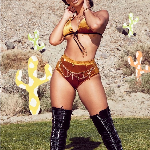 Fashion Nova Velvet Set - Picture 1 of 3